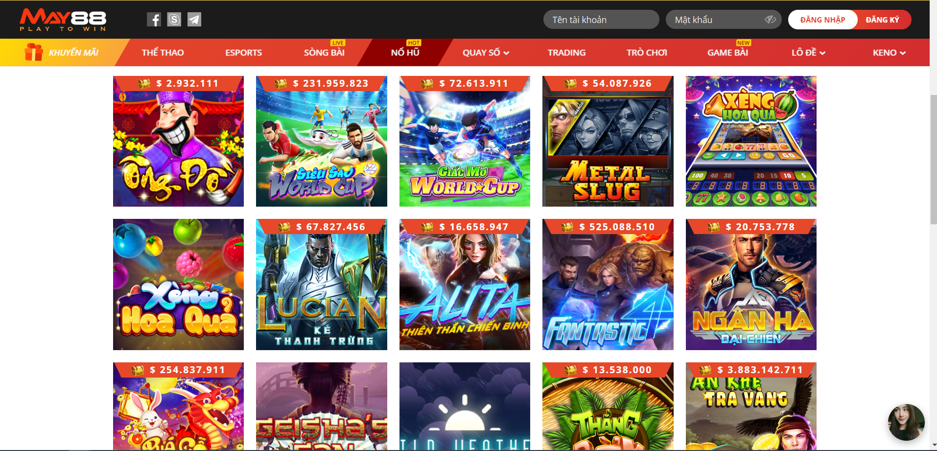 Hướng dẫn cách chơi game Nổ Hũ đổi tiền mặt trên May88