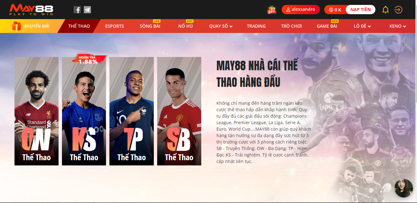 3 bước cá cược bóng đá tại May88 VIP