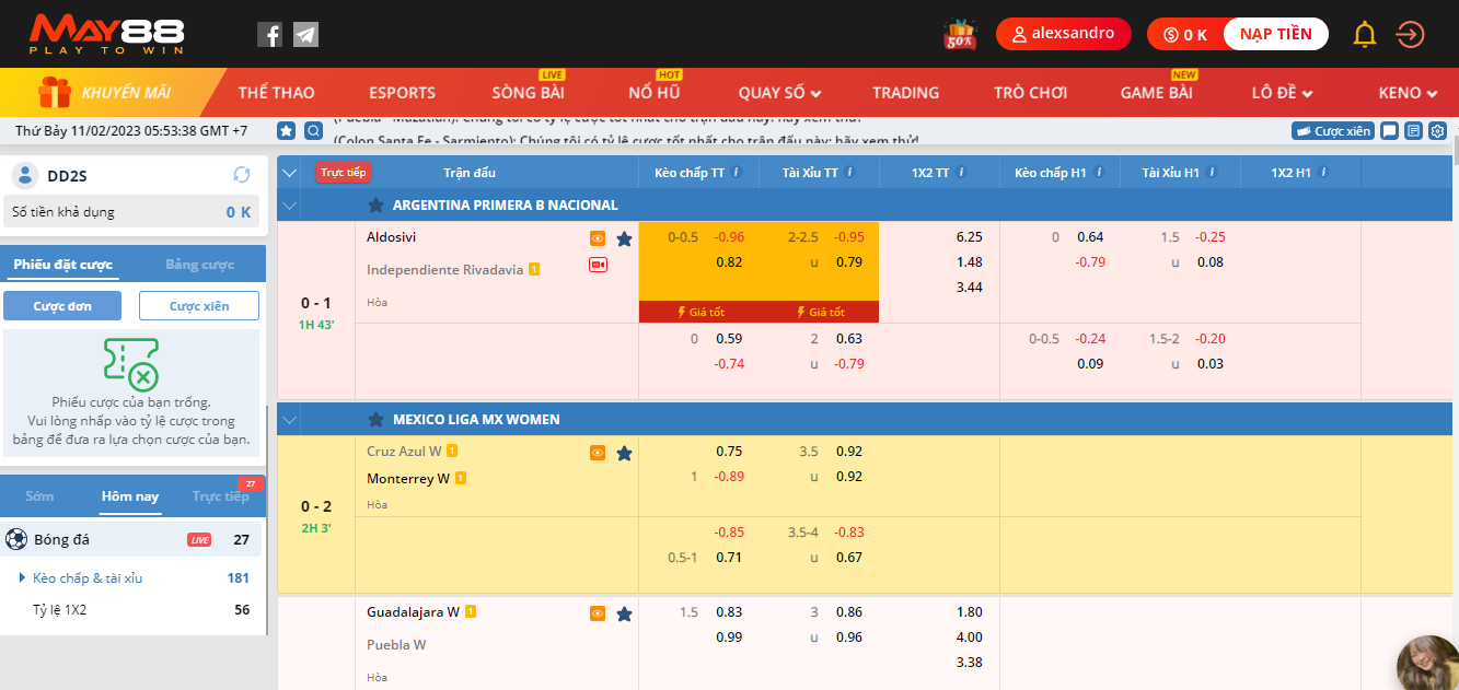 Cược tỷ số theo chuyên gia và tỷ lệ kèo trên May88