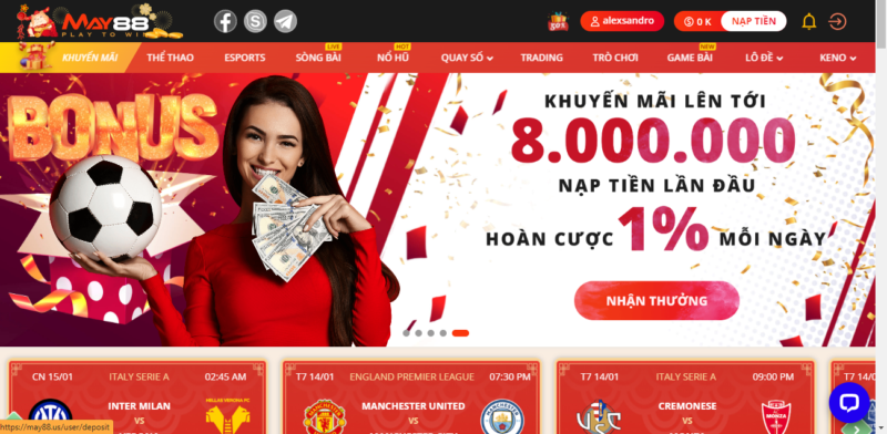 3 khuyến mãi hấp dẫn nhất dành cho tân thủ tại nhà cái May88