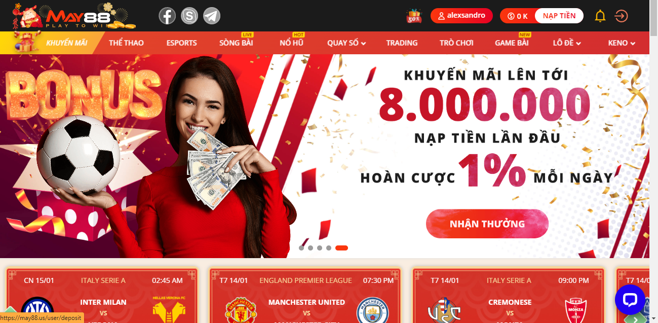 3 khuyến mãi hấp dẫn nhất dành cho tân thủ tại nhà cái May88