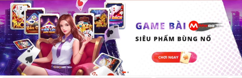 Các game bài hot nhất thường có tại nhà cái uy tín May88
