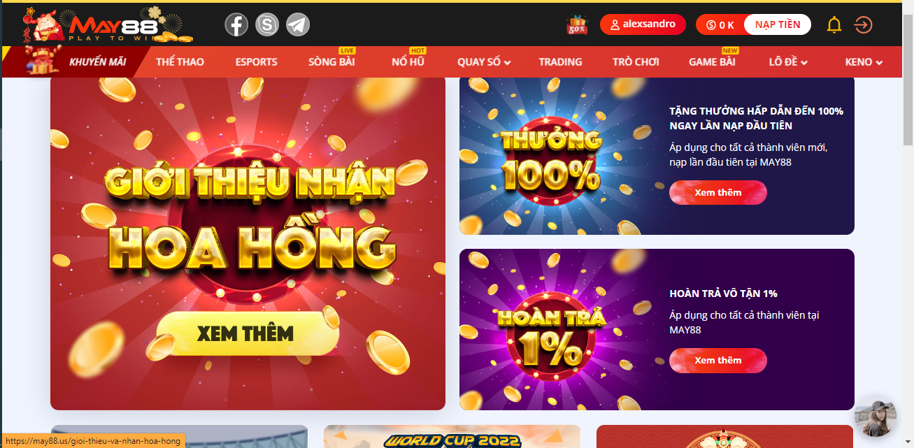 May88 game có nhiều chương trình khuyến mãi hấp dẫn