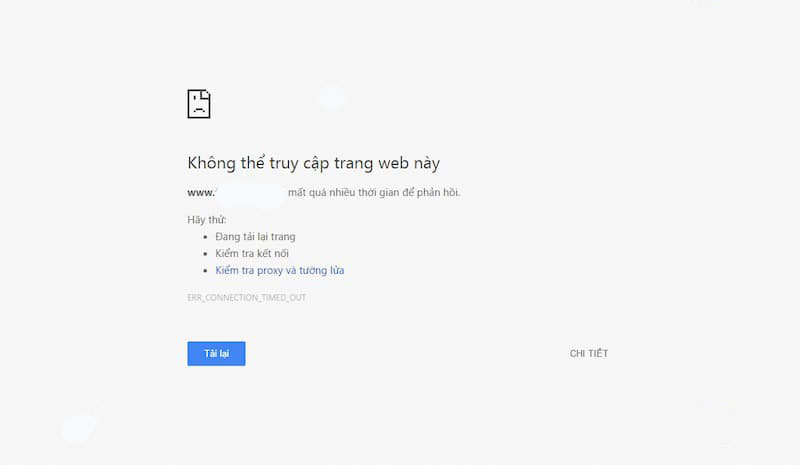 Nhà cái bị chặn do cập nhật hoặc bị quét