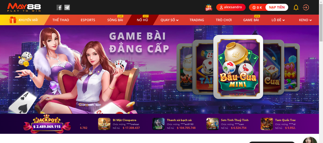 Thao tác nạp tiền link vao may88 qua thẻ cào