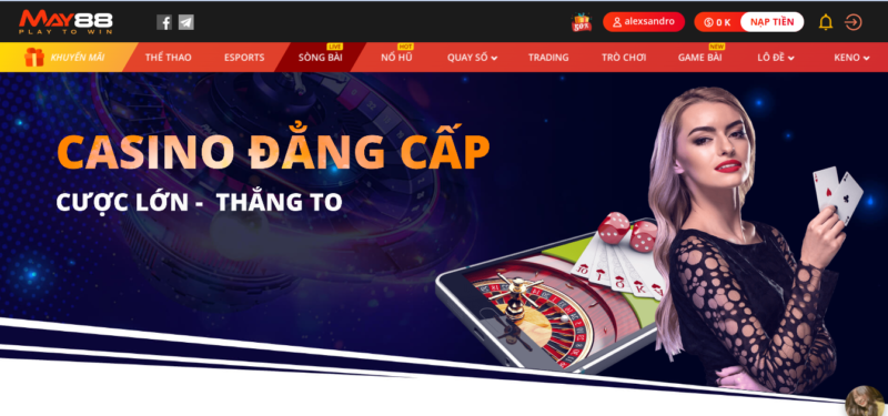 Cách truy cập và chơi game tại Live Casino của May88 Club
