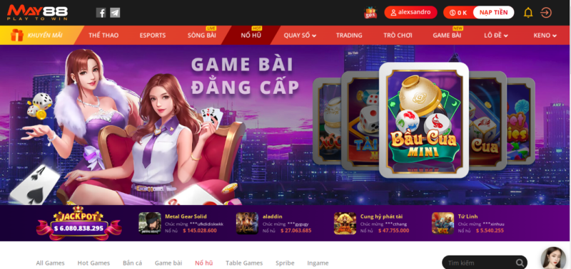 Hướng dẫn quay số nổ hũ bầu cua tại May88 game