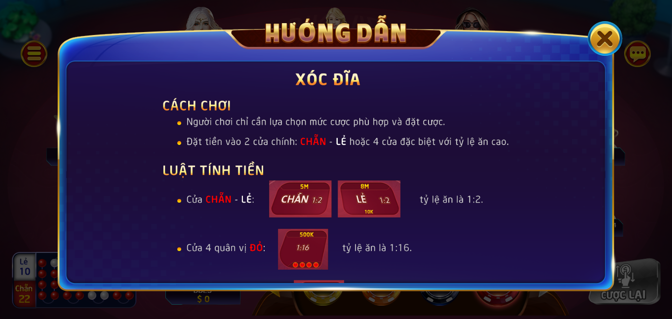 Luật chơi xóc đĩa tại May88 Club