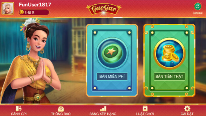 Khám phá luật cá cược game bài Gao Gae