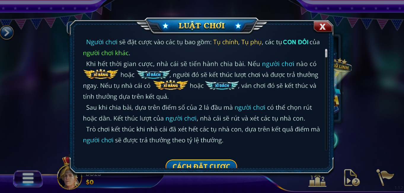 Quy tắc chơi game và nhận thưởng xì dách tại May88 game