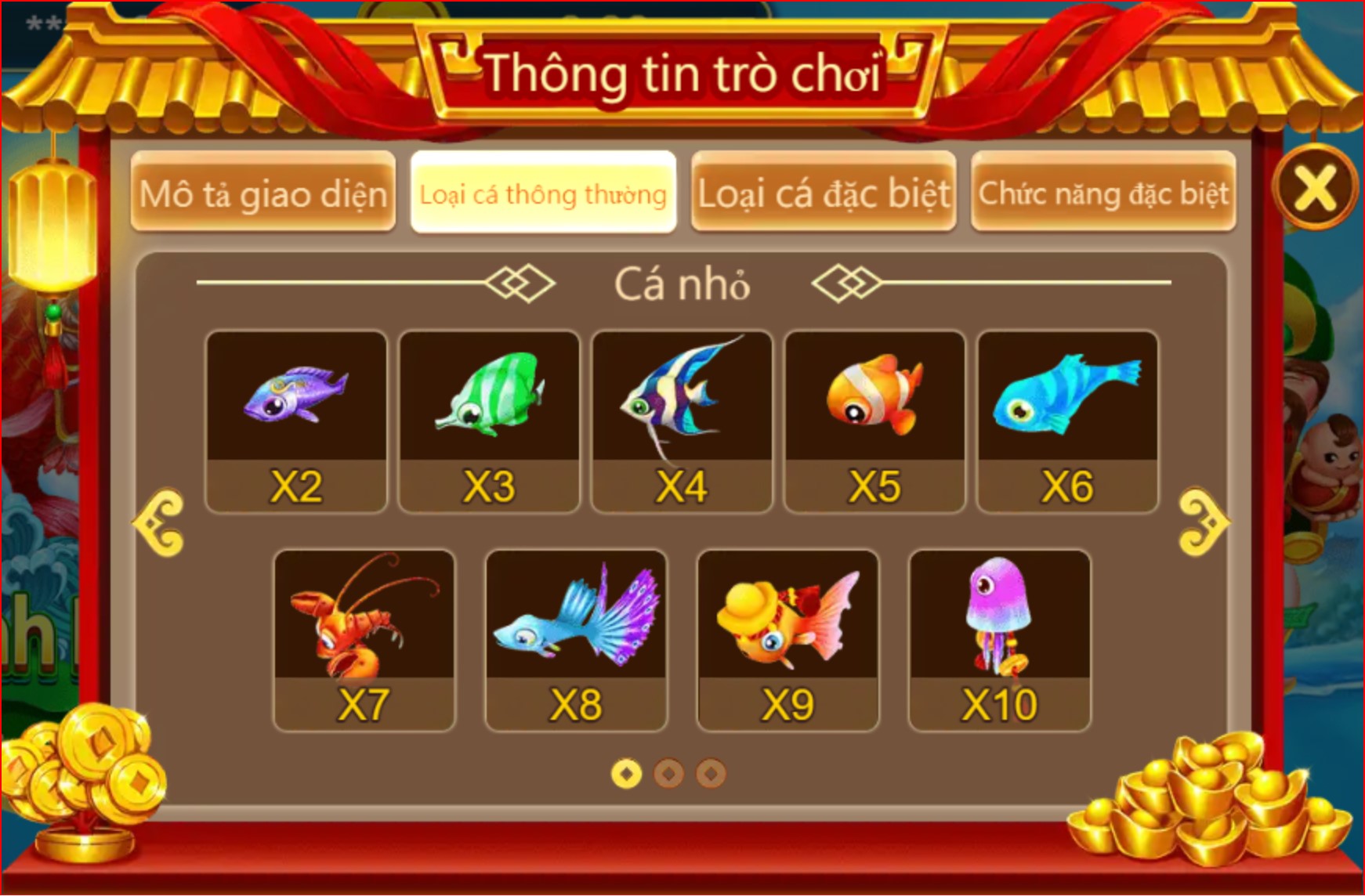  Thông tin trò chơi tam tiên bắn cá 