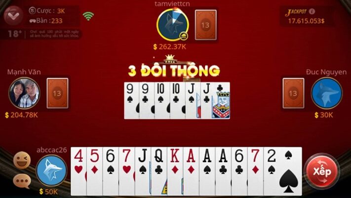 Game bài đổi thưởng châu Á Tiến lên