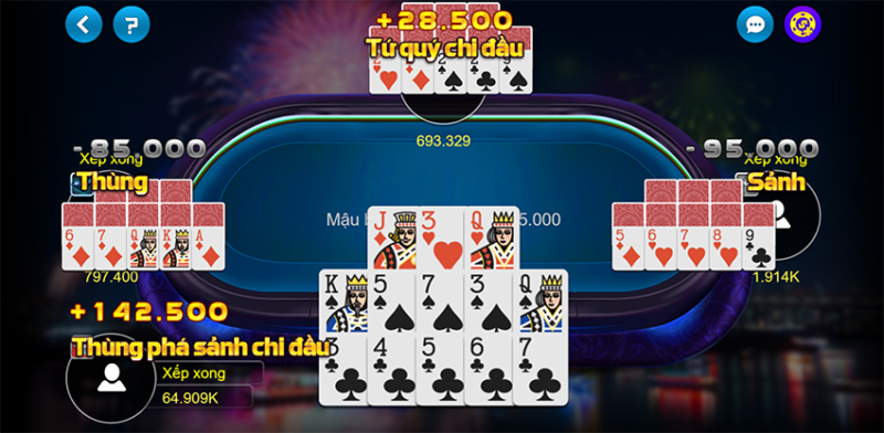 Game bài đổi thưởng mậu binh Zingplay